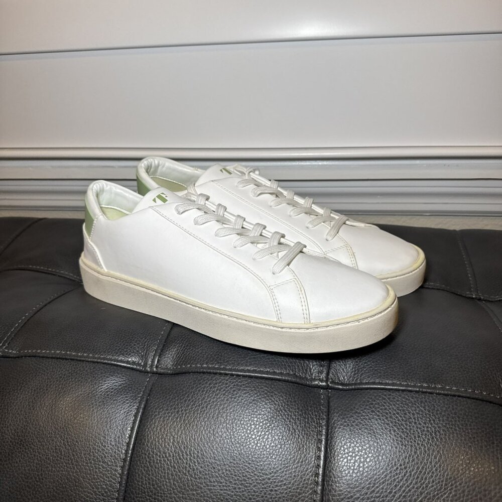 Thousand Fell Men's Lace Up Sneakers White/Green 12